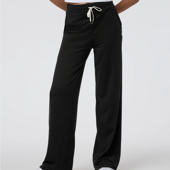 Viori Pants - Everyday Wide-Leg Drawstring Pants in Black